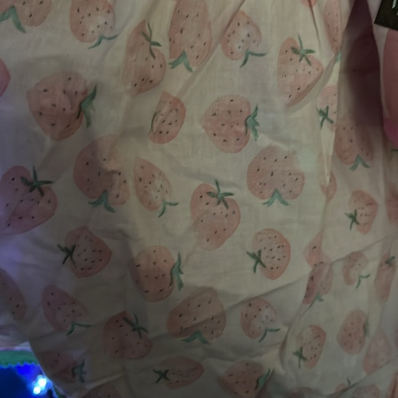 MATILDA JANE Squeaky Clean Pink/Blue Tiered Ruffle Shower Curtain w/hooks, GUC. - Picture 6 of 10